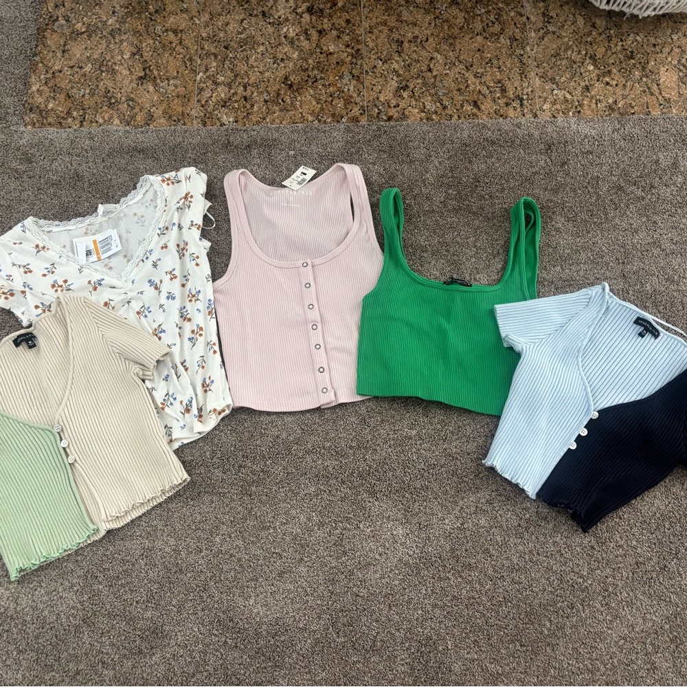 Trendy Tank and Cardigan Set